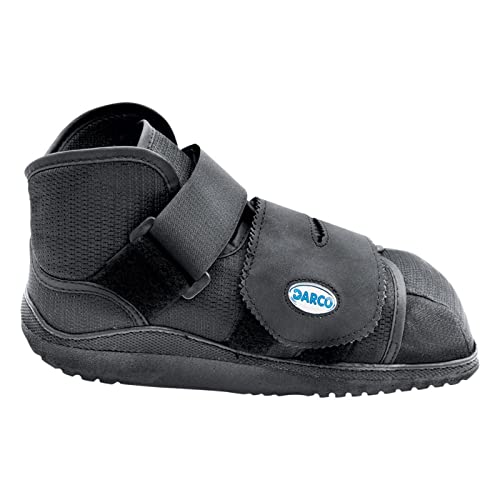 DARCO All-Purpose Protective Medical Boot - NHS Supplied Stabilising Medical Shoe - #1 Pressure Relieving Boot for Post-Op Healing, Wounds & Ulcers - Left or Right Foot - Unisex - Black - Extra Large